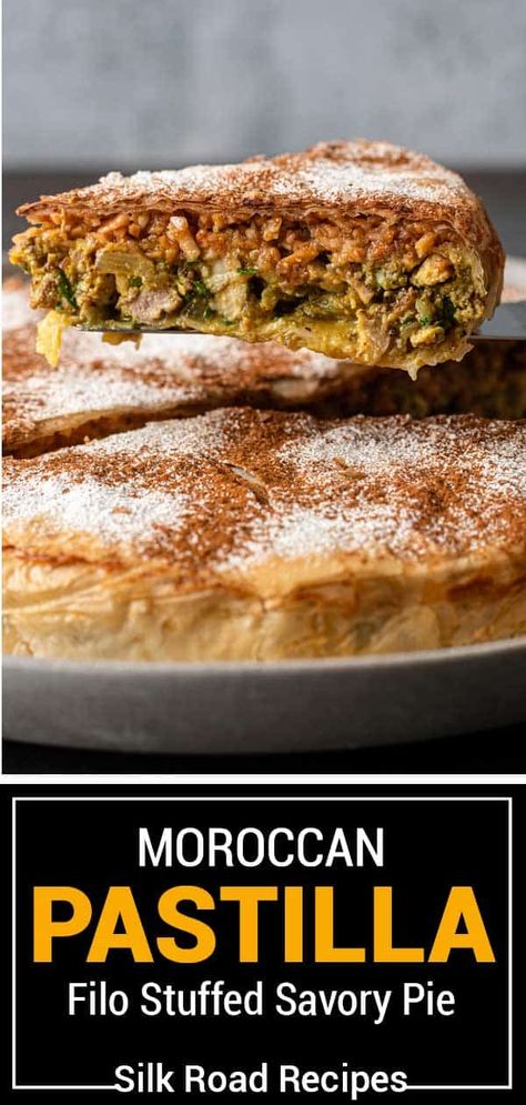 Moroccan Chicken Pastilla, Moroccan Msemen Recipe, Moroccan Pastilla Recipe, Chicken Pastilla Moroccan, Moroccan Beef Recipes, Morrocan Recipe, Pastilla Moroccan, Moroccan Bastilla, Moroccan Pastilla