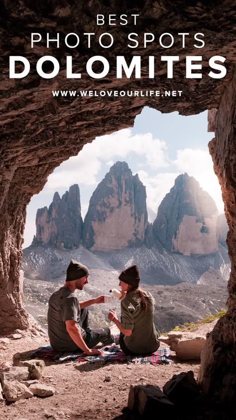 Whether you are a professional photographer or a passionate amateur you must not miss this list of photography spots in the Dolomites. #dolomites #photography #mountains #italyvacation Dolomites Photography, Love Our Life, Photography Mountains, Dolomites Italy, Overseas Travel, Travel Photography Tips, The Dolomites, Italy Photography, A Pic