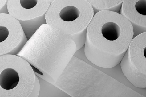 Toilet Paper, Food Storage, White, Black