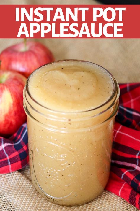 Instant Pot Applesauce (no added sugar) Fresh Applesauce, Instant Pot Healthy Recipes, Instant Pot Applesauce, Instant Pot Healthy, How To Make Applesauce, Yummy Fall Recipes, Apple Sauce Recipes, Dump Meals, Homemade Applesauce