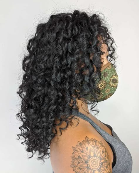 Layered Tight Perm Spirals Straight Hair To Curly Perm, Loose Perm Medium Length Thick Hair, Types Of Hair Perms, Permanent Wave Hair Perms, Modern Perm Long Hair, Perm Patterns, Curl Perm Types, Different Kinds Of Perms, Short Spiral Perm