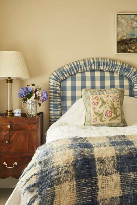 Gingham Headboard, Very Tired, Gingham, Family Home, Bespoke, Home And Family, House Interior, Checks, The House