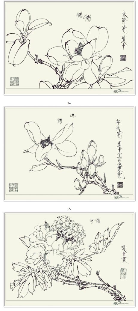 Asian Flowers, Handpoke Tattoo, Arte Inspo, Project Inspiration, Botanical Illustration, 그림 그리기, Chinese Art, Tattoo Inspo, Art Sketchbook