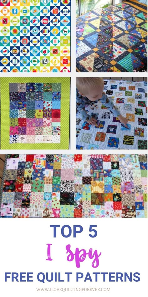 I Spy Quilt Patterns, Sewing With Scraps, I Spy Quilts, Easy Crochet Basket, Quilt Gifts, Baby Quilt Patterns Easy, Easy Crochet Basket Pattern, Free Quilt Tutorials, Lattice Quilt