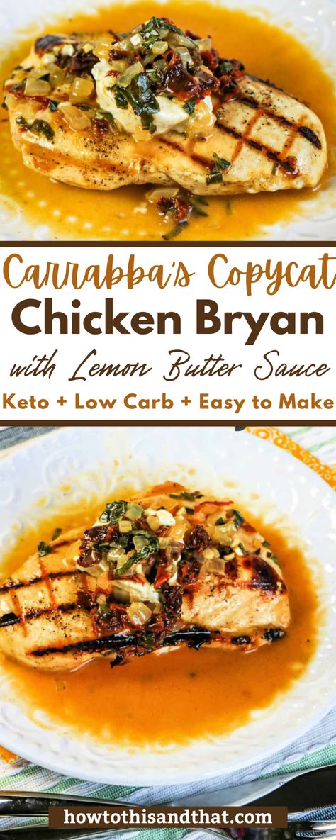 Chicken Henry Recipe Fords Garage, Chicken Brian Recipes, Copycat Chicken Bryan Recipe, Copycat Chicken Bryan, Elevated Chicken Recipes, Chicken Bryan Carrabas, Easter Chicken Breast Recipe, Chicken Brian, Copycat Chicken Recipes