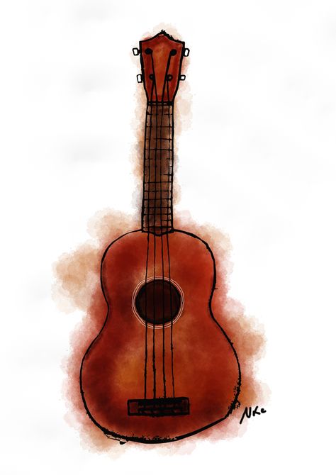 Ukelele! Ukelele Wallpapers, Ukulele Art, 50 First Dates, Guitar Drawing, Book Crafts Diy, Music Drawings, Child Smile, Music Pictures, Cute Friend Photos