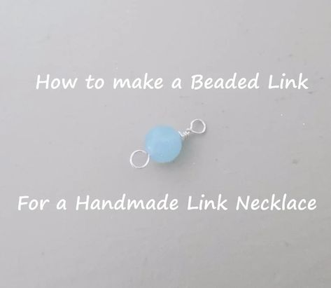 DIY How to Make a Beaded Link for Necklace : 17 Steps - Instructables How To Make Necklaces With Beads, Making Jewelry For Beginners, Pearls Diy, Jewerly Making, Beaded Necklace Diy, Necklace Tutorial, How To Make Necklaces, Cool Diy Projects, Simple Necklace