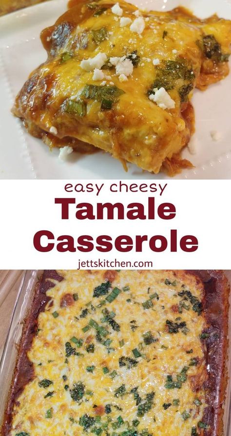 Leftover Tamale Casserole, Can Tamale Recipes, Tamale Casserole With Canned Tamales, Recipes Using Tamales, Easy Cheesy Tamale Pie, Easy Tamale Casserole, Canned Tamale Casserole, Tamale Leftovers, Tamale Casserole With Tamales