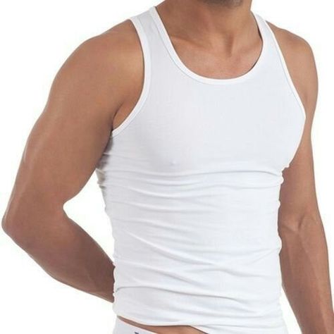 Basketball Tank Tops, Gym Vests, Summer Gym, Gym Outfit Men, Mens Workout Shirts, Mens Vests, Cotton Vest, Bodybuilding Training, Vest White