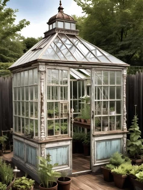 29 Enchanting Victorian Greenhouses for Your Backyard Haven - Peak Patio Life Greenhouse Victorian, Dream Greenhouse, Window Greenhouse, Victorian Greenhouses, Victorian Greenhouse, Conservatory Garden, Outdoor Greenhouse, Greenhouse Shed, Glass Houses