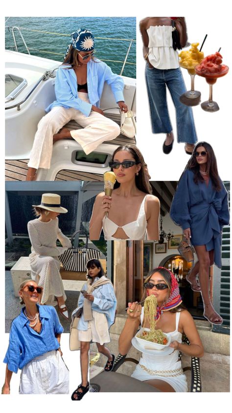 Labuan Bajo Outfit, Hamptons Aesthetic Outfits, Cabo Aesthetic, Outfits For France, Fashion Stylist Portfolio, Hamptons Bachelorette, Outfits For Trip, Stylist Portfolio, Europe Beach