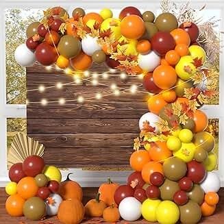 Amazon.com: Round Fall Photo Backdrop: Home & Kitchen Balloon Arch With Backdrop, Thanksgiving Balloon Garland, Fall Balloon Garland, Harvest Birthday Party, Party Balloon Arch, Burgundy Party, Balloon Arch Decorations, Thanksgiving Party Decorations, Fall Party Decorations