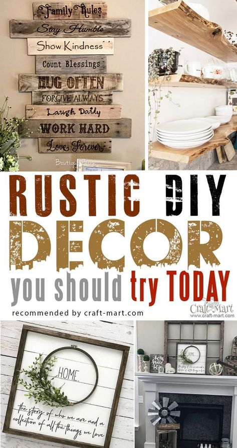 Rustic Farmhouse Decor Ideas, Rustic Diy Decor, Diy Farmhouse Ideas, Diy Home Decor For Apartments, Farmhouse Decor Ideas, Diy Rustic Decor, We Did It, Diy Farmhouse Decor, Rustic Wall Art