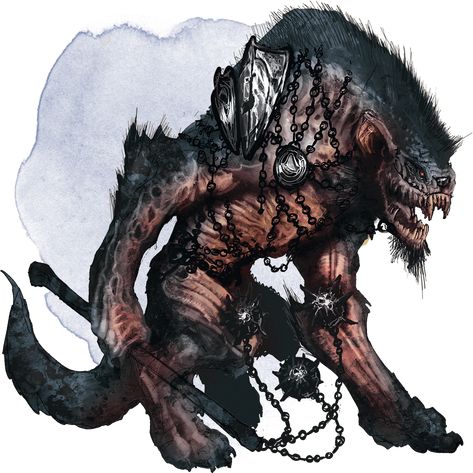 Yeenoghu-5e Creepy Monster, D D Monsters, Cool Monsters, Fantasy Beasts, Monster Concept Art, Dnd Art, Fantasy Monster, Monster Design, Creature Concept Art