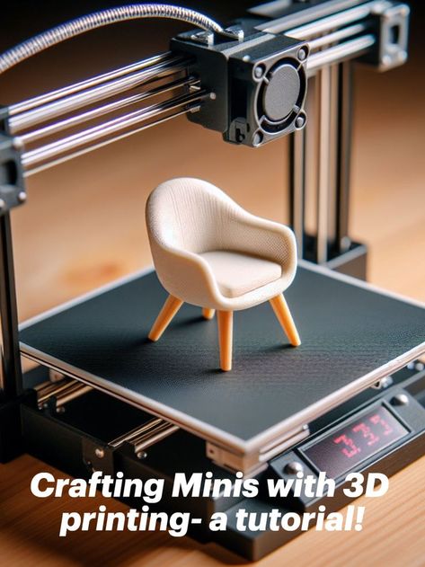 creating miniatures with 3D printing Miniature 3d Print, Best 3d Printing Ideas, 3d Printing Miniatures Doll Houses, Cool 3d Printing Projects, 3d Printing Ideas For Beginners, Mini 3d Printer Ideas, 3d Print Dollhouse Furniture, 3d Print Miniatures, 3d Printed Dollhouse Miniatures