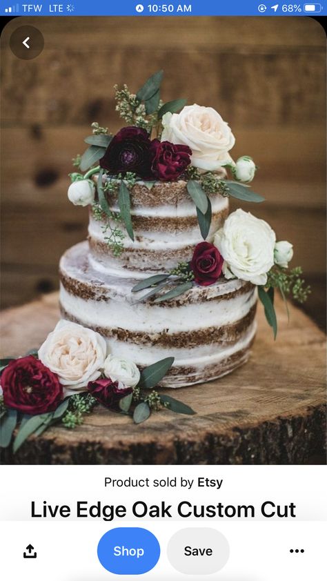 Vintage Pasta, Cake Rustic, Burgundy Wedding Cake, Winter Wedding Cake, Floral Wedding Cakes, Romantic Wedding Cake, Wedding Cake Rustic, Wedding Cakes Vintage, Beautiful Wedding Cakes