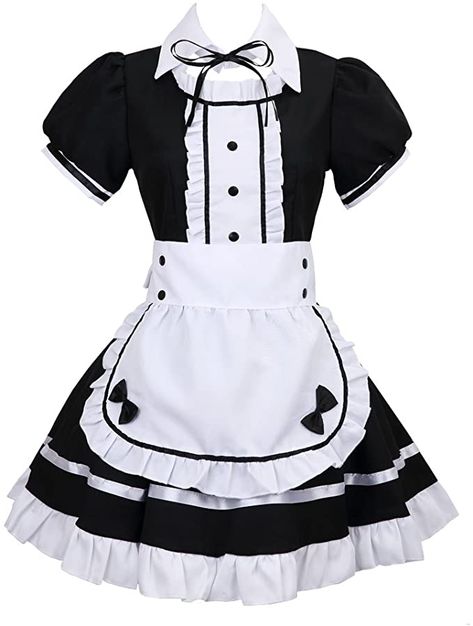 Amazon.com: Colorful House Women's Cosplay French Apron Maid Fancy Dress Costume: Clothing Maid Fancy Dress, Maid Outfit Cosplay, Bowknot Dress, Womens Cosplay, Plus Size Cosplay, Halloween Party Outfits, Maid Cosplay, Maid Outfit, Anime Dress