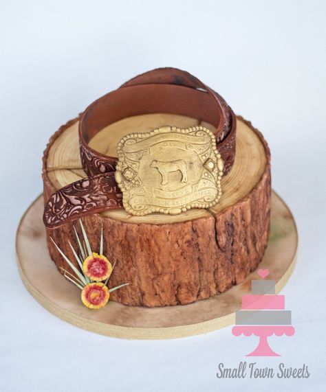 Belt Buckle Cake, Buckle Cake, Country Birthday Party, Cute Party Ideas, Texas Wildflowers, Country Birthday, Cowboy Belt Buckles, 8th Grade Graduation, Grooms Cake