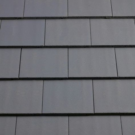 Grey roof tiles Grey Roof Tiles, Flat Roof Tiles, Types Of Roof, House Facade Ideas, Ceramic Roof Tiles, Slate Roof Tiles, Concrete Roof Tiles, Metal Roof Colors, Kitchen Living Space