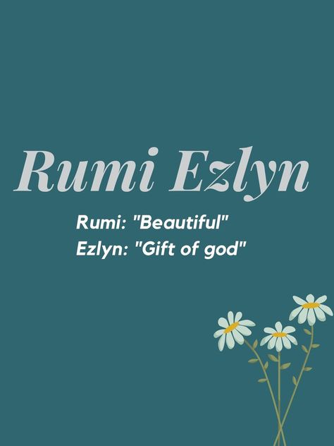 Beautiful Name With Meaning, Rumi Name Meaning, Uncommon Names With Meaning, Name Meaning Beauty, Unique Nicknames With Meaning, Sansekerta Name Girl, Rare Baby Names Muslim, Names Meaning Beauty, Bible Names With Meaning