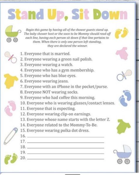 Baby Shower Games Easy Baby Shower Games, Funny Baby Shower Games, Surprise Baby Shower, Baby Shower Party Games, Baby Shower Theme Decorations, Baby Shower Bbq, Answer Sheet, Fun Baby Shower Games