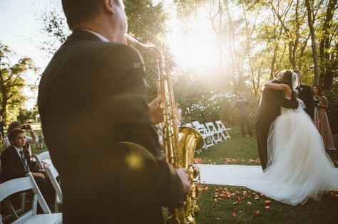 Enhance your special day with live saxophone music! Andre Liesnyi, saxophonist & DJ. www.livesaxentertainment.com Saxophone Wedding, Saxophone At Wedding, Wedding Saxophone Player, Music Room Saxophone, Live Music Wedding Ceremony, Marching Band Saxophone, Saxophone Music, Saxophone Players, Dance Event