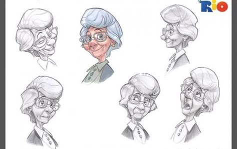 Sketch grandma by Angel J, via Behance Granny Character Design, Grandma Drawing Character Design, Grandma Illustration Character, Grandma Character Design, Grandma Drawing, Grandma Illustration, Cartoon Grandma, 얼굴 그리기, Chara Design