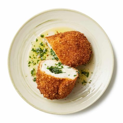 How to make chicken kiev – recipe | Chicken | The Guardian Kiev Recipe, Chicken Kiev Recipe, Spinach Tart, Instant Pot Turkey, Weston A Price, Deep Fat Fryer, Homemade Garden, Chicken Kiev, Raw Garlic