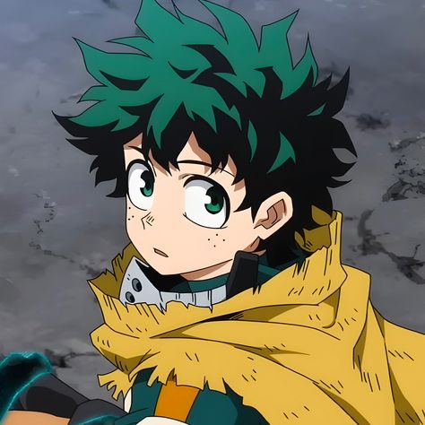 — midoriya izuku ; icon ; from #myheroacademia movie : you're next ! Mha Season 7, Izuku Icon, Touhou Anime, You're Next, Deku Boku No Hero, Mha Characters, Shōnen Manga, Midoriya Izuku, Concept Art Drawing