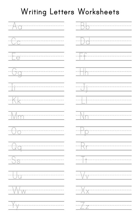 Kindergarten Writing Letters Worksheets Writing Letters For Kindergarten, Writing Capital Letters Worksheet, Practice Letter Writing, Practicing Writing Letters, Abc Worksheets Preschool Handwriting Practice, Free Letter Practice Printables, Practice Writing Alphabets, Abc Writing Worksheets, Writing The Alphabet Free Printable