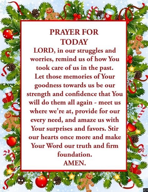 Christmas Prayer For Family, Prayers Short, December Prayers, New Year's Eve Wishes, December Scriptures, Winter Blessings, Christmas Greetings Quotes, Prayer Of Praise, Powerful Morning Prayer