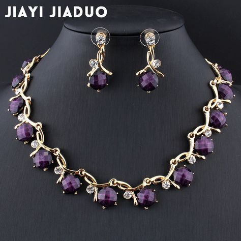 Purple beaded jewelry