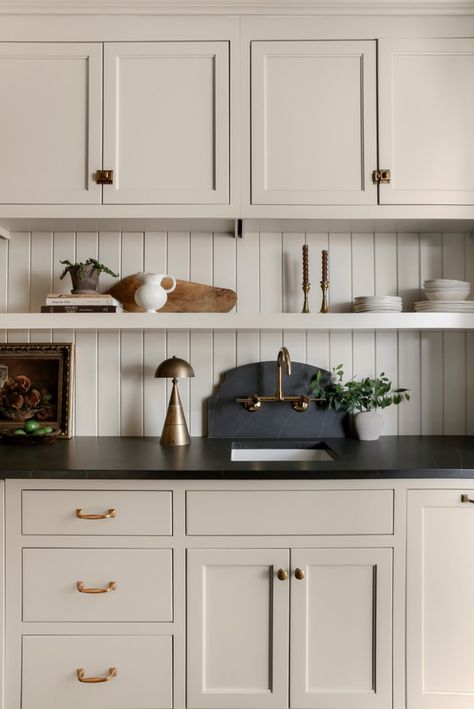 Beadboard Kitchen Backsplash, Walk In Pantry Ideas, Beadboard Kitchen, Shiplap Kitchen, Shiplap Backsplash, Butler’s Pantry, Beadboard Backsplash, Butlers Pantry, Kitchen Farmhouse