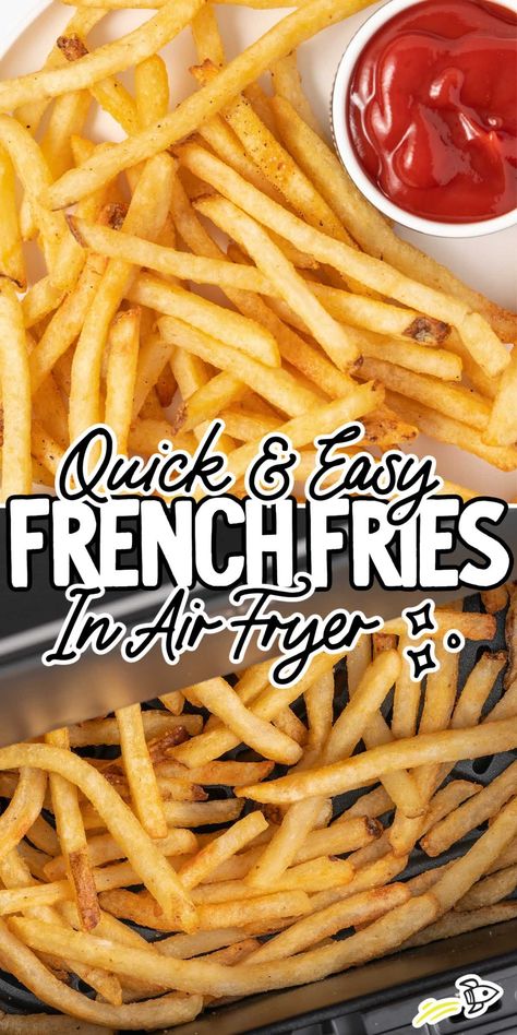 Enjoy crispy, crowd-pleasing fries without the mess of deep-frying with this quick and easy recipe for frozen French fries in the air fryer. T Fal Air Fryer Recipes, French Fries In Air Fryer, Fries In Air Fryer, Fries In The Air Fryer, Air Fry French Fries, Dirty Fries, Air Fryer French Fries, Yummy Fries, Making French Fries