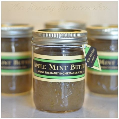 Apple Mint Recipes, Apple Mint Jelly Recipe, Crabapple Butter, Scones English, Mint Jelly Recipe, Mint Butter, Fruit Butters, Butter Mints, Mini Cake Pans