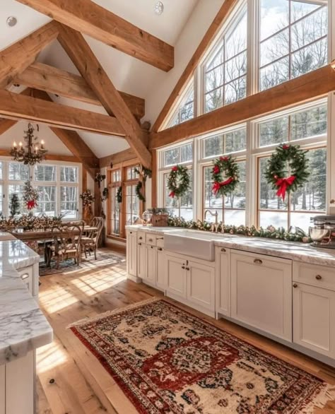 Shabby Home, Future House Ideas, Home Additions, Dream House Interior, Dream House Plans, Mountain House, Pretty House, House Layouts, Christmas Images