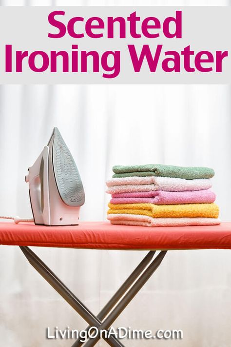 Scented Ironing Water is one of the easiest things to make and it can add just the extra touch to your clothes to make them smell extra fresh! This scented ironing water is just 2 ingredients and takes about 1 minute to make so make some up today. Learn Hungarian, Ironing Hacks, Ironing Spray, Living On A Dime, Steam Clothes, Cleaning Baseboards, Clothes To Make, Homemade Cleaning Supplies, Iron Water