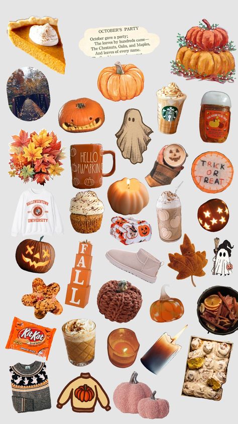 Autumn scrapbook/sticker sheet!! #autumn #autumnaesthetic #autumnalvibes #autumncollage #scrapbook #stickers #stickersheet Autumn Stickers Printable, Fall Stickers Free Printable, Autumn Stickers Free Printable, Ios18 Stickers, Autumn Scrapbook, Fall Scrapbook, Autumn Stickers, Emoji Stickers, Junk Journaling