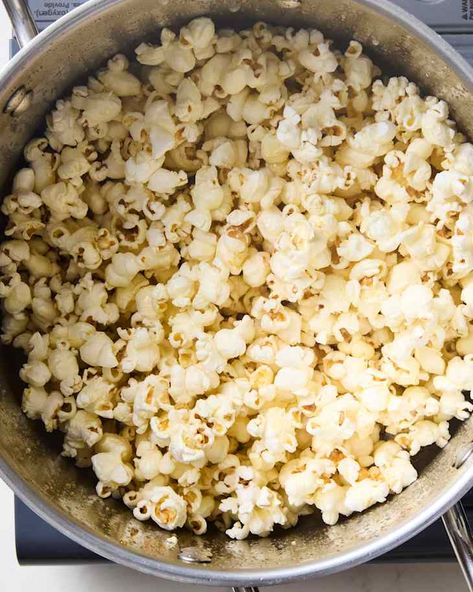 Easy Kettle Corn Recipe (Just 2 Ingredients!) | The Kitchn Kettle Corn Recipe, Popcorn Recipes Easy, Corn Recipe, Kid Snacks, Kettle Corn, Popcorn Recipes, Cooking Lessons, Kids Snacks, 2 Ingredients