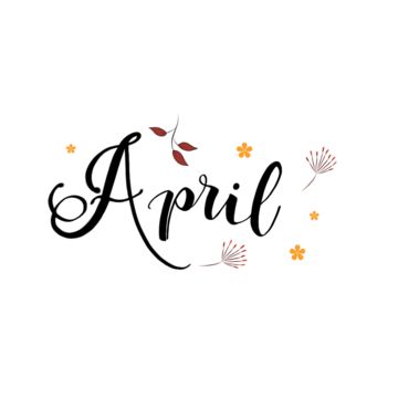 April Font, April Calligraphy, April Lettering, April Clipart, April Images, New Year Typography, Simple Fonts, Happy Birthday Font, Im Waiting