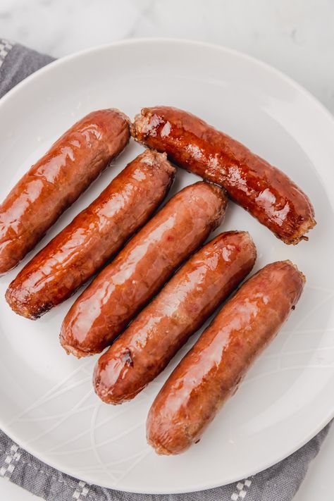 Fried Sausage Recipes, Cook Sausage In Oven, Aidells Chicken Sausage, Fried Sausage, Frozen Beef, Beans On Toast, Frozen Breakfast, Pan Fried Chicken, Grilled Sausage