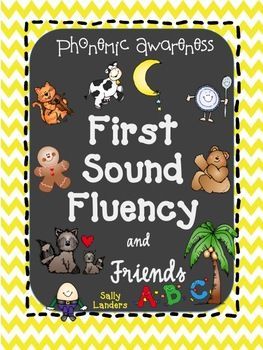 First Sound Fluency Phonemic Awareness Practice for Kindergarten! Dibels Kindergarten, Dibels Practice, Kindergarten Phonemic Awareness, Kinder Literacy Centers, Reading For Kindergarten, Phonemic Awareness Kindergarten, Preschool Language Arts, Reading In Kindergarten, Intervention Activities