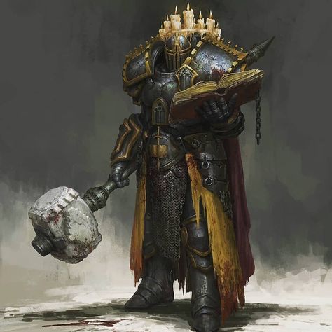 The Holy Crusader 👊  Do you like Warhammer universe?  Artist unknown  #happydreamshop #warhammer40k #warhammer #fantasyart #fantasy… Hammer Warrior Fantasy Art, Warhammer Armor Concept Art, Old Knight Fantasy Art, Paladin Fantasy Art, Warhammer Fantasy Artwork, Warhammer Concept Art, Warhammer Fantasy Art, Dark Castle, Illustration Fantasy