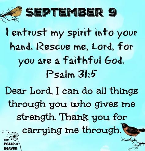 September Scripture, September Blessings, September Images, Psalms Quotes, Psalm 31, 9 September, Daily Blessings, Good Morning God Quotes, Daily Bible Verses