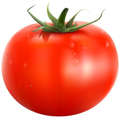 Red Tomato, Png Image, Tomatoes, White Background, Water, Green, Red, White