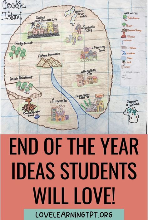 Students will LOVE these end of the school year ideas and activities! Read about how I engage my students through an end of the year memory book, a geography project, and fun daily questions! End Of The Year Upper Elementary, End Of The Year 5th Grade Project, End Of Year Activities 6th Grade, End Of Year Reading Projects 5th Grade, Fun End Of Year Math Activities 3rd Grade, End Of Year Math Projects 3rd Grade, Year 5 Activities, Last Weeks Of School Activities, End Of School Year Activities Upper Elementary