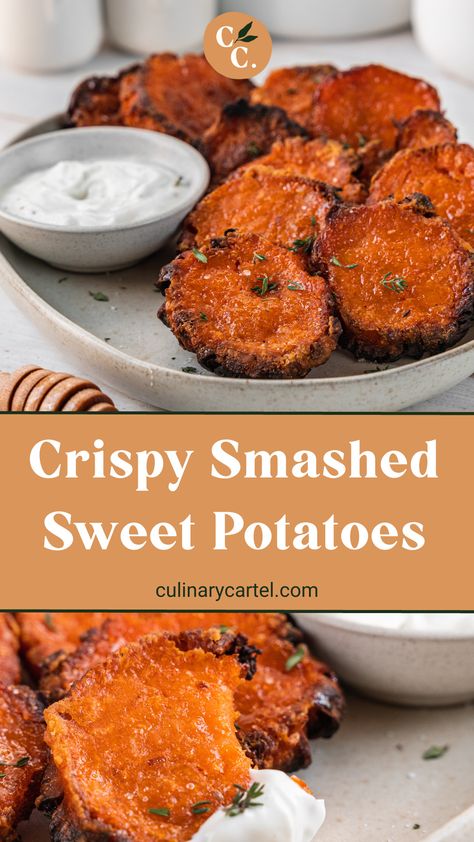 Chorizo Stuffed Sweet Potatoes, Crispy Sweet Potato Hashbrowns, Sweet Potato Thins Recipes, Crispy Air Fryer Sweet Potatoes, Sweet Potato Crisps Baked, Crispy Sweet Potato Cubes, Crispy Baked Sweet Potatoes, Blooming Sweet Potato, Sweet Potato Crisps Air Fryer