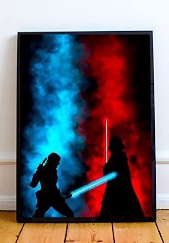 Star Wars Canvas Painting, Star Wars Art Painting, Star Wars Art Drawings, Star Wars Lightsaber, Star Wars Wall Art, Star Wars Painting, Wal Art, Art Merchandise, Star Wars Light Saber