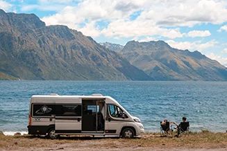 Motorhomes & Campervan Hire New Zealand | Wilderness Motorhome Trip, New Zealand Campervan, Nz South Island, Budget Guide, Lake Wakatipu, New Zealand Adventure, Campervan Hire, Lake Wanaka, Travel New Zealand