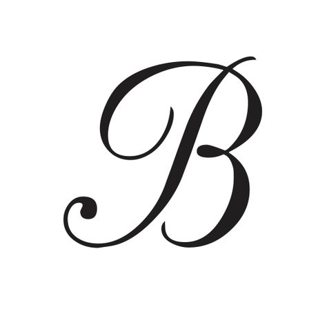 Script B Tattoo, Letter B Nail Art, B In Different Fonts, Letter B On Nails, Cursive B Tattoo, B Initial Nails, B In Cursive, Letter B Font, B Cursive